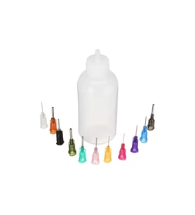 hodbehod 30 ML 11 İğneli Başlıklı Şeffaf Ufak Yağdanlık Hobi Boya Yapışkan Kartuş Aplikatör