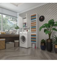 Kenzlife çamaşır makinesi dolabı veronikamaksmdf byz 180*096*20 % 100 MDF full Mdf banyo arkalıksız raflı (Karışık)