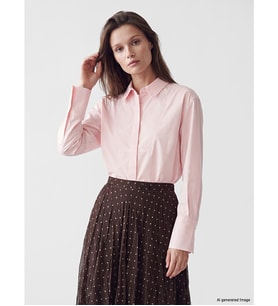 LCW Modest Pembe Poplin Kadın Gömlek Tunik