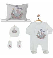Pia Baby Gl 2203 İsme Özel Yastık Tulum Set