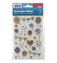 TANEX KIDS TNX-27235 DEKORATİF ETİKETLER - PUFFY PARTİ SERİSİ STICKER