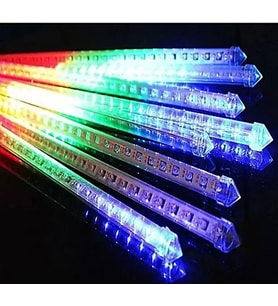 8 Adet Meteor Kayan Tüp Led Ağaç Bahçe Solar Güneş Enerjili Led S-12