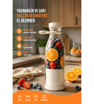 Mini Smoothie Blender 380 ml USB Şarjlı Hafif Tasarım