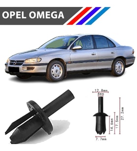 Opel Omega Davlumbaz Klipsi 1404926 M1696-5 25 Adet