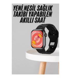 Mey İthalat® Yeni Nesil Akıllı Saat Çağrı Cevaplama Müzik Dinleme Plastik Kordon Mesaj Bildirimleri