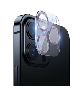 Binano iPhone 12 Pro 3D Pro Kamera Koruyucu Lila