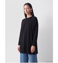LC WAIKIKI Siyah Soft Touch Kadın Sweatshirt Tunik