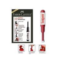 Faber Castell Kırmızı Beyaz Tahta Kalemi Mürekkep Refili Kırmızı (10 Lu Paket)