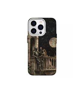 Iphone 14 Pro Uyumlu Aşık Şovalye Tasarimli Lüks Silikon Kilif (Çok Renkli)