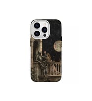 Iphone 14 Pro Uyumlu Aşık Şovalye Tasarimli Lüks Silikon Kilif (Çok Renkli)