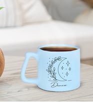BK Gift Kişiye Özel İsimli Pastel Mavi Middle Kupa Bardak-9, Arkadaşa Hediye, Ev Hediyesi, Doğum Günü Hediyesi, Ofis Hediyesi