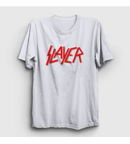 Presmono Unisex Beyaz Solo Logo Slayer T-Shirt 111830tt (Beyaz)