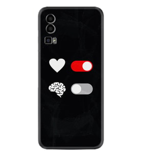 General Mobile GM 23 Kılıf Silikon Desen Özel Seri Love Brain 1722