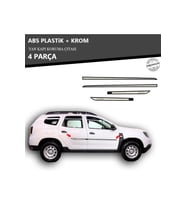 RENAULT DACIA DUSTER YAN KAPI KORUMA ÇITASI PLASTİK + KROM