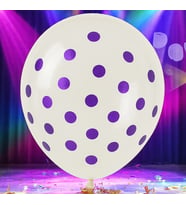 VIP YÜKSEK KALİTE 100 ADET ŞEFFAF MOR BALON MOR ŞEFFAF PULLU BALON MOR PULLU DEKORASYON BALONU