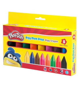 Play-Doh Bigy Mum Boya 8 Renk 19 mm 
