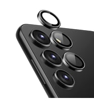 Microsonic Samsung Galaxy S25 Tekli Kamera Lens Koruma Camı Siyah (Siyah)