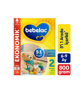 Bebelac 2 Devam Sütü 6 Ay+ 800 gr