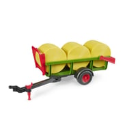 Bruder 3 Yuvarlak Saman Balyalı Nakliye Römorku BR02204 (Çok Renkli)