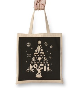 Stranger Things Christmas Tree Silhouette Bez Çanta Uzun Saplı
