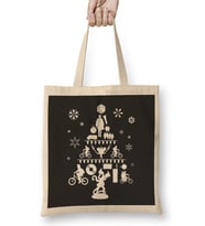Stranger Things Christmas Tree Silhouette Bez Çanta Uzun Saplı