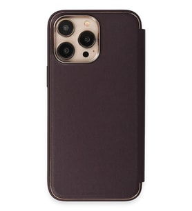 Pilelistore   iPhone 14 Pro Kılıf Dolpin Kapaklı - Derin Mor