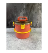 1400 ml Sarı Paslanmaz Çelik Yemek Kabı - Beslenme Kabı