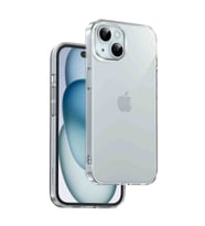 Fuchsia iPhone 15 ile Uyumlu Crystal Şeffaf Slim Kılıf