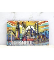 Ahşap İstanbul Temalı Magnet Alk4365