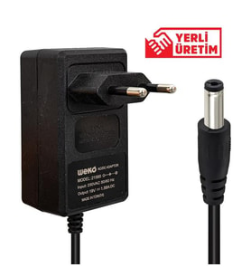 Weko 19 Volt 1.58 Amper 5.5*1.7 Uçlu Yerli Üretim Priz Tipi Notebook Adaptör