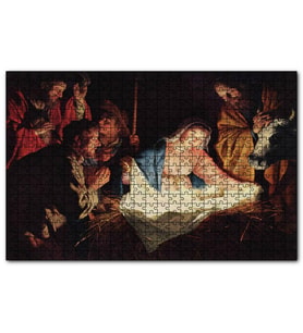 Cakapuzzle İsa'nın Doğumu ve Meryem  Puzzle Yapboz MDF (Ahşap) (120 Parça)