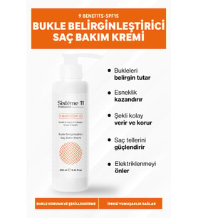 Sistéme 11 Bukle Belirginleştirici & Şekillendirici Kıvırcık Saçlara Özel Durulanmayan Saç Bakım Kremi 250 ml 8684091004158