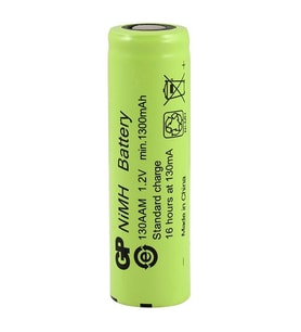 GP 1300mA 1.2V Düz Kafa Şarjlı AA Kalem Pil 130AAM