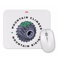 Mountain Bike  MTB  Mountain Climber Branca Mouse Pad