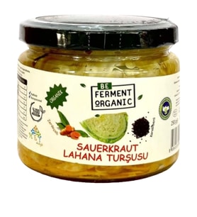 Organik Zerdeçallı Saurkraut Lahana Turşusu 250 g