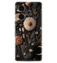 Pova 6 Pro (LI9) Kılıf Boutique Baskılı Resimli Kahve Çiçek Pcode -095