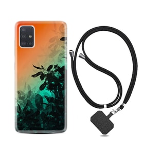 Samsung a71 A72 A73 A7 A9 2018 C7 C9 Kılıf Boyun Askılı Silikon Güzel Çiçekler 1712