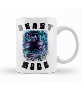 Beast Mode Colored Kupa Bardak Porselen