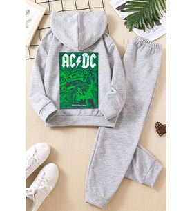 Çocuk Acdc Eşofman Takımı (Gri)