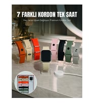 Mey İthalat® Bluetooth Konuşmalı Akıllı Saat 7 Farklı Kordonlu iOS ve Android Uyumlu Akıllı Kol Saat
