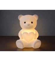 Riva Self Kalpli Ayıcık Tasarımlı 3D Baskı Tealight Mumluk / Dekoratif Ambiyans Aydınlatma