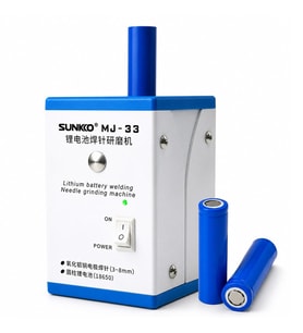 Sunkko MJ-33 Pil Ve Punta Kalemi Taşlama Makinesi Elektrot Ve 18650 Zımpara Cihazı