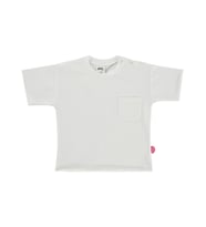 Civil Baby Süs Etiketli Cepli 6-18 Ay Tişört - Ekru