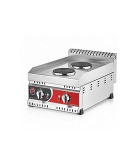 Silverinox Elektrikli Set Üstü 2 Gözlü Pleyt Isıtıcı 220V