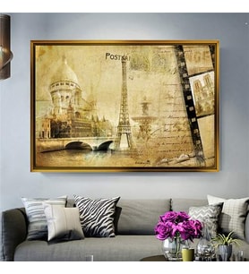 Altın Çerçeveli dekoratif tablo l1103 (Gold)