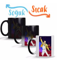 Freddie Mercury 09 Sihirli Kupa Bardak Porselen