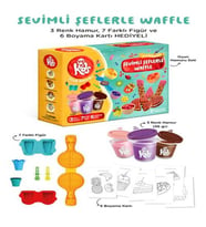 Sevimli Şeflerle Waffle Oyun Hamuru Seti (16 Parça - 340 Gr)