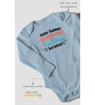 Yengeye Özel Uzun Kollu Bebek Body %100 Pamuk