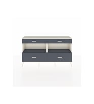 Arges Konsol 2 Raflı 4 Çekmeceli  176x30x99 Aytaşı-Antrasit