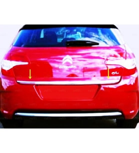Citroen C4 Krom Bagaj Alt Çıtası 2010 Üzeri Paslanmaz Çelik